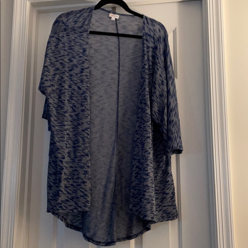Blue kimono sweater